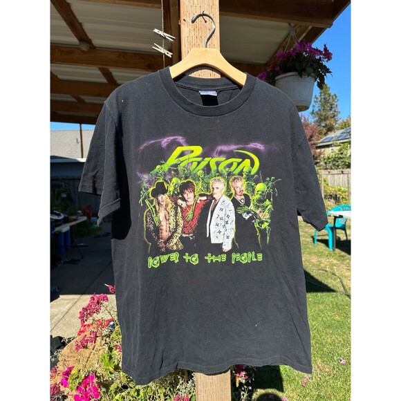2000 Poison Power To The People Band t-Shirt - Picture 1 of 3
